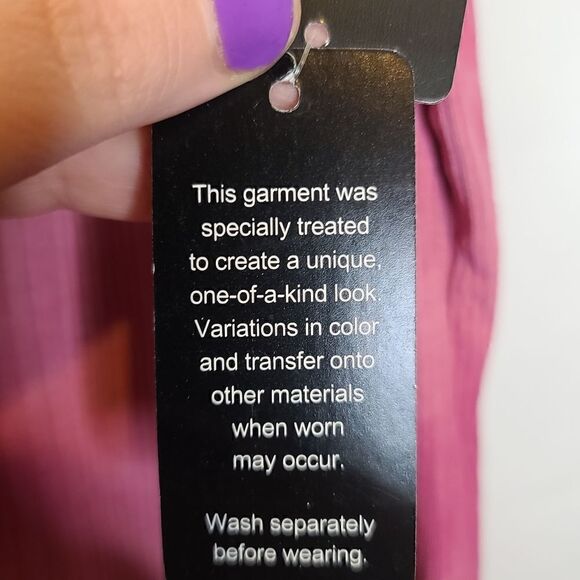 2X 18W 20W Torrid Rib Crew Neck Tee Tiedye Pink Purple Slim Fit Y2K Summer Plus - Picture 5 of 7